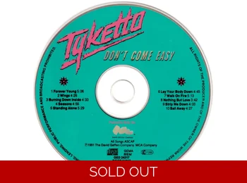 Tyketto ‎– Don't Come Easy - UK 10 Track 1st Press CD Album